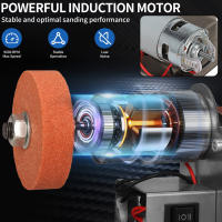 Mini Máquina De Lijado Para Cinturón Herramienta De Afilado Y Lijado Eléctrica Para DIY En Casa Velocidad Variable Peso 1.9kg Tamaño De La Placa De Lijado 330x30mm - details 1