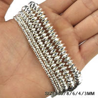 Cuentas De Hierro Facetas Planas Y Redondas De Color Plata 3-10mm Piedra Natural Para Fabricación De Joyas Pulseras Y Collares DIY - details 6