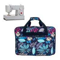 Large Capacity Sewing Machine Bag Travel Portable Storage Handbag Dark Blue - details 1