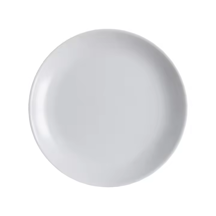 LUMINARC DIWALI GRANIT Plato Postre Opal Gris 19CM Gris Brillo Fabricado en Francia Vidrio templado extra resistente - 1