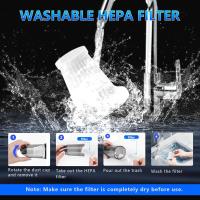 Aspirador portátil inalámbrico para el coche de doble uso de alta potencia mini aspiradora 4 en 1 de aire comprimido colector de polvo y secador de pelo aspiradora de mano con motor sin escobillas adecuado para coches, casas, oficinas, camping, al aire li - details 4