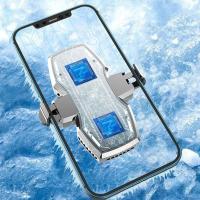 Enfriador De Teléfono Móvil Dual RGB With Ventilador De Enfriamiento Radiador De Calor Para Xiaomi iPhone Juego De Enfriamiento Para Pubg Gendshin Impact - details 2