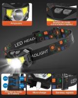 Front LED Supfire de 500 lúmenos interior, Cree, con inducción de temp Y 4 Modos para senderismo y ciclismo. - details 2