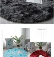 Alfombra Redonda De Peluche Suave Para Sala De Estar Decoración De Hogar Dormitorio Y Habitación De Niños Alfombra Blanca Espesa Para Salon - details 25