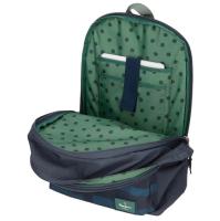 Mochila Portaordenador Pepe Jeans Tom 44 cm azul y verde adaptable a carro - compartimento independiente en la parte de atrás con acceso directo a un bolsillo acolchado específico para llevar el portátil y la tablet - details 1
