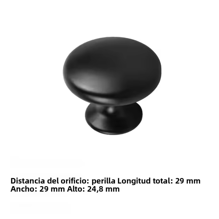 1Pcs Modernos Pernos De Cocina De Aluminio Negro Para Armarios Y Cajones Manijas De Muebles Para Gabinete Y Armario - 1