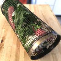Cesta De Barbacoa Redonda De Acero Inoxidable Para Jardín Y Cocina Utensilios De Cocina Resistentes Al Calor Fácil De Limpia Para Exterior - details 8