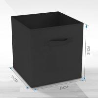Caja de Almacenaje Plegable, de 31x31x31cm, 11 Colores, Cajas organizadoras en Tela, Caja para organizar Ropa, Juguetes y Sábanas en Armarios - details 11
