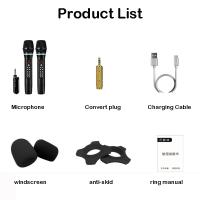 Micrófono Inalámbrico Profesional Bluetooth Para Karaoke Y Grabación De Estudio Micrófono De Mano Para Fiesta En Casa Coche Iglesia Presentación - details 11