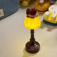 Lámpara De Escritorio LED Creativa De Postre Bonito Luz Nocturna Para Dormitorio Protección Ocular Decoración Para Barra Sala Hogar Regalo Para Niños - details 7