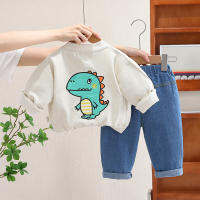 Ropa Infantil Para Niñas Y Niños Conjunto De 3 Piezas Primavera Otoño Camiseta Chaqueta Pantalones Deporte Casual Unisex Talla 4-6Años - details 7