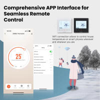 Termostato Inteligente MOES Tuya ZigBee Para Control De Temperatura De Habitación Compatible Con Alexa Y Google Home Para Calefacción De Suelo Y Calentadores De Gas - details 3