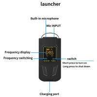 Micrófono Lavalier Inalámbrico UHF Doble Con 30 Canales Selección 30m Rango Para Grabación En Directo Cámara DSLR Y Teléfono Entrevista - details 18