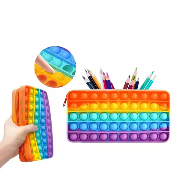 Pencil case / Pop It Fidget Toys - Sensory - Pencil case multolour - 1