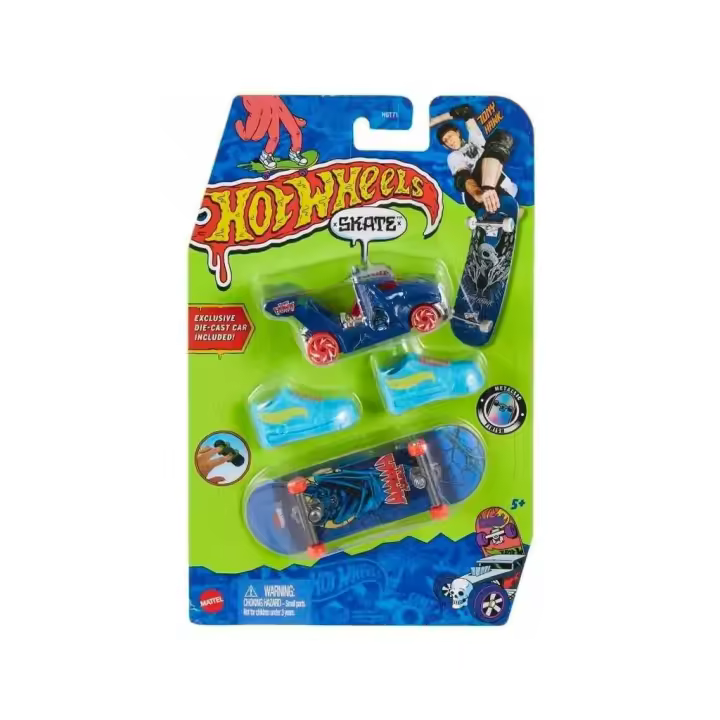 Hot Wheels Skate Pack Coche y Skate Vehículos de juguete y por control remotro Mattel - 1
