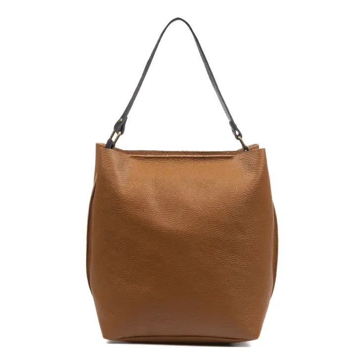 FIRENZE ARTEGIANI. Alia bolso de hombro mujer. Piel auténtica Dollaro. 40x16x32cm. - 1