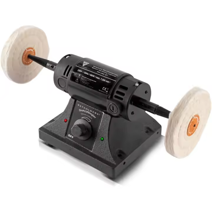 Pulidora de banco de trabajo PM-480 ST con 480 W y 7200 revoluciones por minuto para metal, madera y plástico - 1