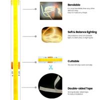 Tira De Luz LED COB DC5V Con Suministro De Energía USB Alta Densidad Flexible 320LED/m 3000K/4500K/6500K Para Iluminación De Sala De Estar - details 4