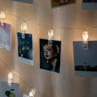 Luz De Cadena LED Para Fotos Y Decoración Navideña 1.5M/3M/6M Con Clips Fairy Operada Por Batería Para Bodas Y Fiestas - details 2