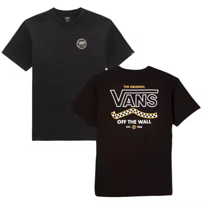 Camiseta Vans Lokkit Tee-B Negro T Shirt Vn000Fjwblk1 - 1