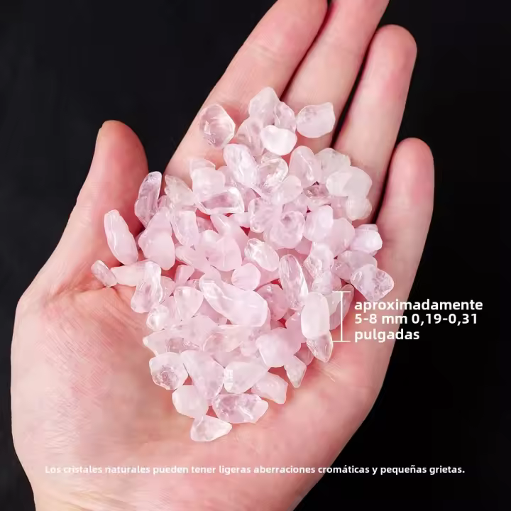Piedras Naturales De Rosa 100g Bolsa Especímenes De Cristal De Apatita Piedra Decorativa Para Acuarios Y Mineralogía - 1