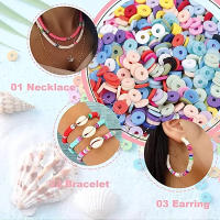 Kit De Abalorios De Arcilla Polimérica 3600PCS 6MM Colores Arcoíris Planos Para Hacer Pulseras Y Collares Bohemios Accesorios De Letras DIY - details 3