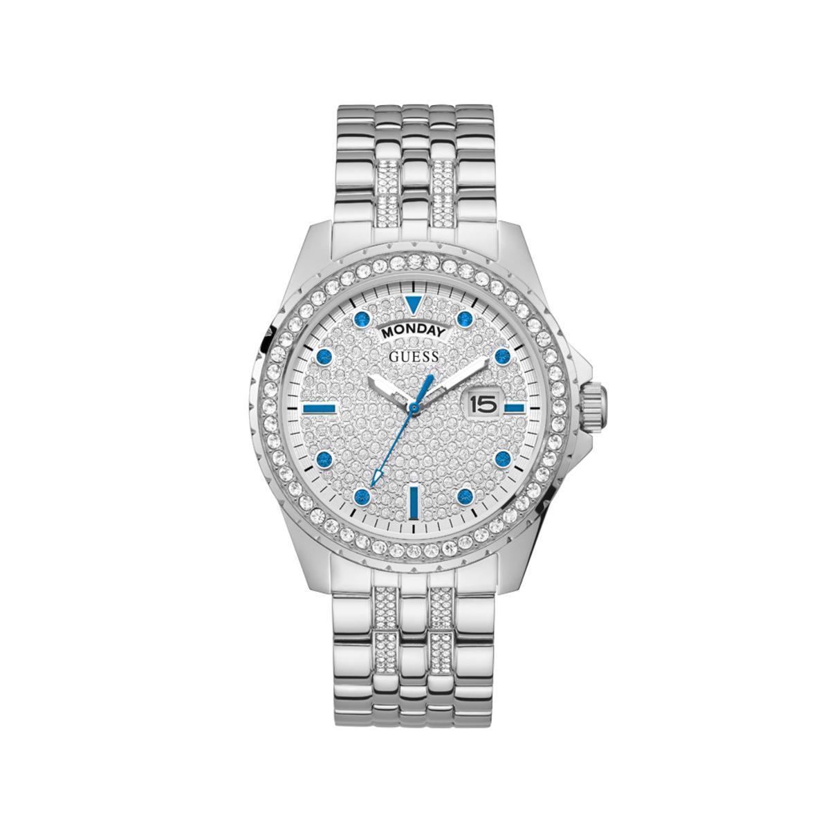 Guess Reloj Mujer Analogico Cuarzo con Correa de Acero inoxidable GW0218G1