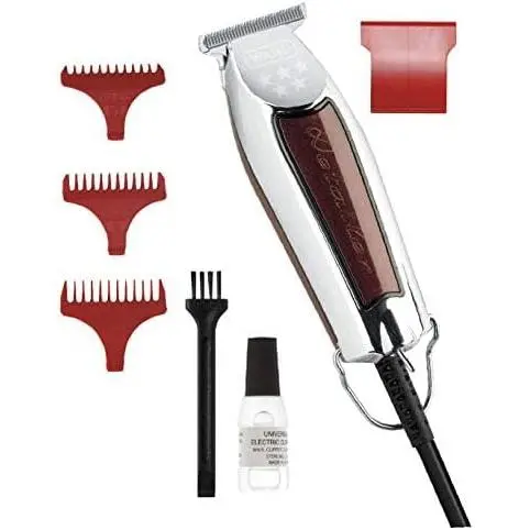 Wahl Detailer LI Cortapelos Potente Máquina de Cortar Pelo para Hombre con Cuchilla en T Extra Ancha para Trabajos de Bordes y Detalles Whal 08081-916, Trimmer Profesional con Cable, Cuchilla de 36 mm - 1
