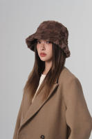 Gorro De Loro De Peluche Con Estampado De Leopardo Para Mujer Gorro De Pescador Redondo Suave Cálido Grueso De Otoño Invierno Para Esquiar - details 11