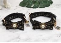 Correa Y Collar De Perro Con Encaje Y Perlas Vintage Para Pequeños Y Medianos Perros Con Cuello Ajustable Y Campanas Accesorios Para Mascotas - details 5