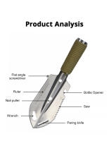 Shovel Multifuncional Portátil Para Camping Viajes Y Picnics Herramienta De Jardín De Sobrevivencia Para Exteriores - details 4