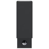vidaXL Lámpara de exterior con sensor aluminio fundido a presión negro - details 3