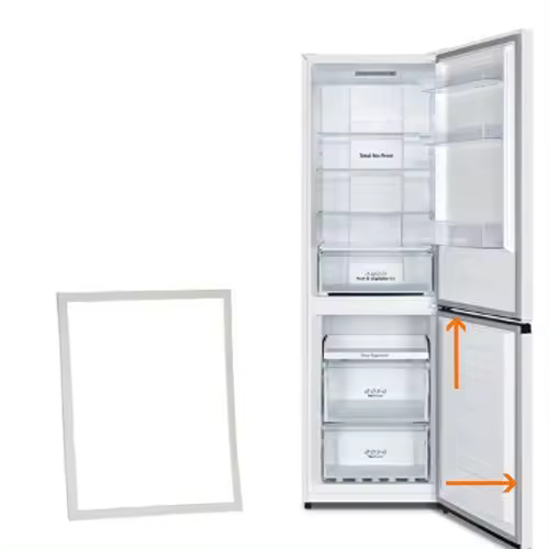 Burlete Puerta Congelador Hisense RB390N4AW1, NUEVA. Alto: 56 cms, Ancho:75 cms - 1