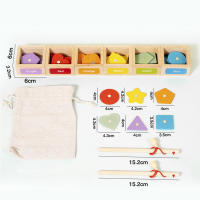 Juguete Educativo De Madera Magnético Para Niños Juego De Pesca De Formas Y Colores Ayuda En La Cognición Geométrica Caja De Clasificación Para Educar a Los Niños En La Edad De 3 a 12 Años - details 7