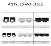 Lámpara De Punto De Luz LED Recubrimiento Blanco Negro Soporte De Bombilla GU10 Foco MR16 Ajustable Comercial Instalación En Fosa - details 1