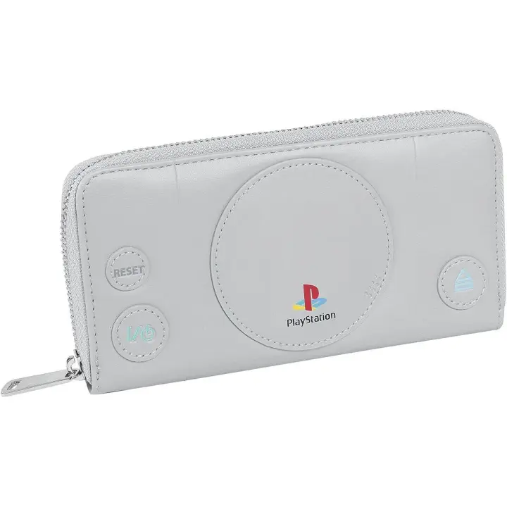 Funko Cartera Retrogaming PSX Playstation Classic Hombre Gris Poliuretano | Regalo Perfecto para Gamers - 1