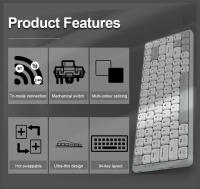 Teclado Mecánico De Juego E-YOOSO Z84 Slim Con Bluetooth 5.0 Y Cable USB 2.4G 84 Teclas Para PC Laptop Compatible Con Tablet - details 1