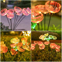 2pcs Luz Solar De Medusa Para Exterior Lámpara LED De Fibra Óptica Para Jardín Villa Lawn Camping Impermeable Iluminación De Camino - details 9