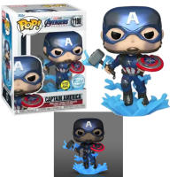 Funko Capitán America ENdgame VEngadores GITD Metallic Exclusivo 1198 Mjolnir MArtillo CAptain Avengers Funko Pop - details 1
