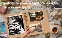 Álbum De Scrapbook Con 60 Páginas (8x8 Pulgadas) En Color Negro Papel Kraft Grueso De 180gsm Con Protección De Esquinas Y Cierre Con Cinta - details 0