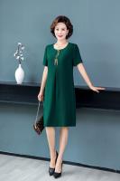 Vestido Midi Vintage De Verano Para Mujer Madura Con Bordado Casual Sólido Suéter Elegante Bodycon Para Fiesta Vestidos - details 19