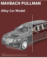 Modelo De Coche Maybach S600 Pullman 1:24 Metal Con Sonido Y Luz Vehículo De Simulación Para Niños Regalo Juguete De Lujo - details 2