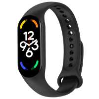 Ociodual Pulsera de Recambio Silicona Suave Flexible Compatible con Xiao Mi Band 7 6 5 Amazfit Band 5 Negra Correa Repuesto Brazalete Goma - details 1