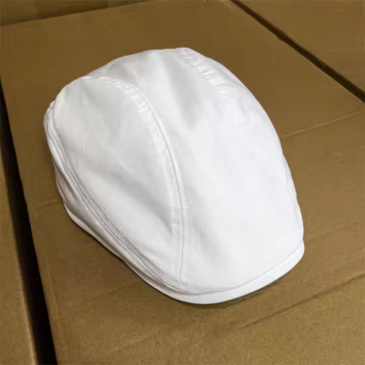 Hombres Algodón Sarga Newsboy Flat Ivy Driving Hat Gorra ajustada - 1