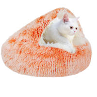 Cama De Gato Semi-Aislada Nido Caliente Sofá De Peluche Para Perro Casa Impermeable 2 Usos Cama Suave Para Mascotas Material De Fibra Lavable Mecánicamente - details 7