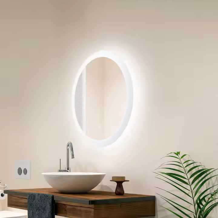 Greenice | Espejo Iluminado Baño LED 15W Ø60Cm Interruptor Táctil Dimable 40.000H [SUN-SYJ-16308] - 1