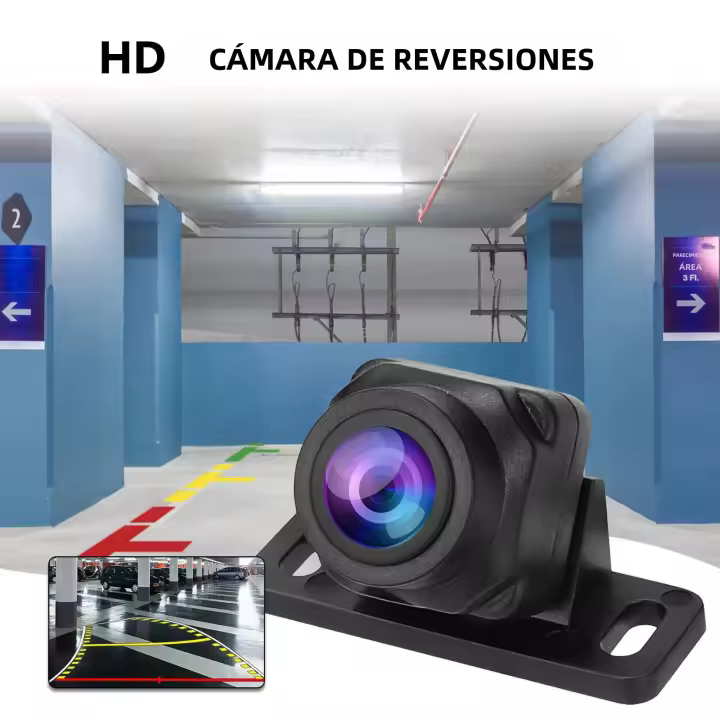Cámara De Visión Trasera Para Coche Con Visión Nocturna CMOS Impermeable Para Parkings Y Retrovisores Conexión Por Cable Resolución De 480 TV Lines - 1