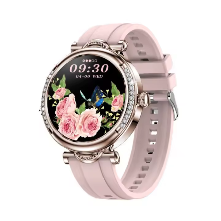 Bluetooth mujeres pantalla CF32 reloj inteligente de las 1,27 pulgadas de llamada período fisiológico recordatorio de control de la salud - 1