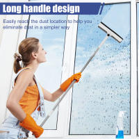 Cepillo De Limpieza De Ventanas Ajustable Con Mango Extensible Doble Cara Limpia De Vidrio Con Esponja De Silicona Herramienta De Limpieza Para El Hogar - details 10