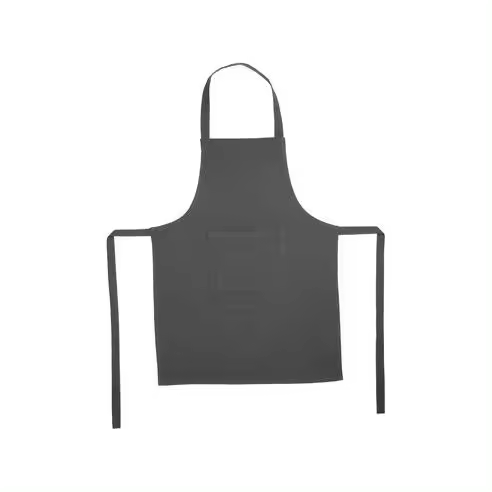 Delantal Negro de Algodón 60x80cm para Barbacoa y Cocina - 1
